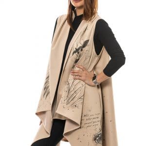 Cardigan dipinto ‘GEORGE BACOVIA’