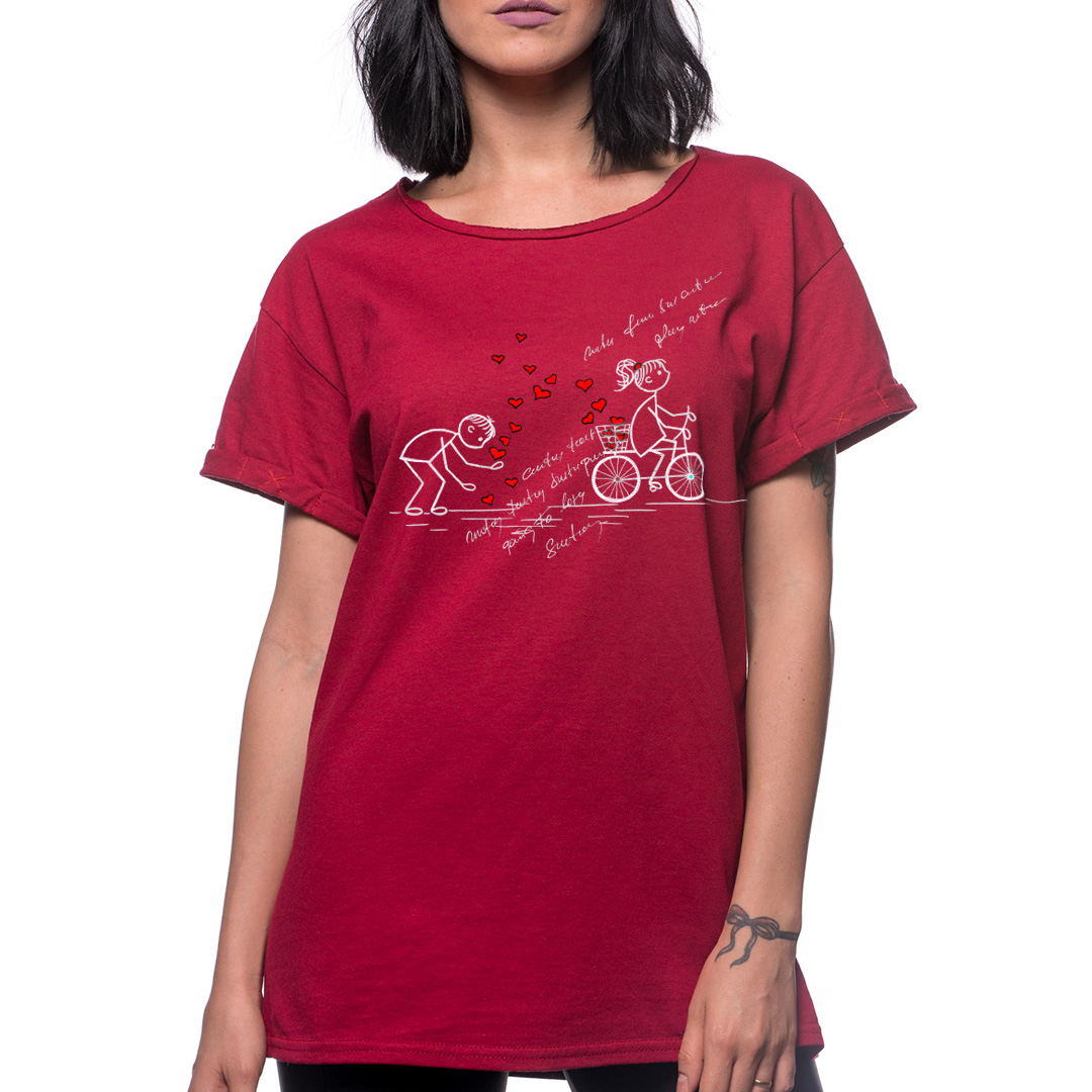 t-shirt-la-cules-de-dragoste-donna-rosso