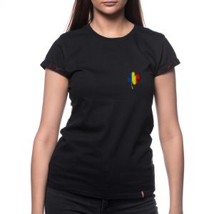 T-shirt ricamata ‘TRIFOGLIO TRICOLORE’