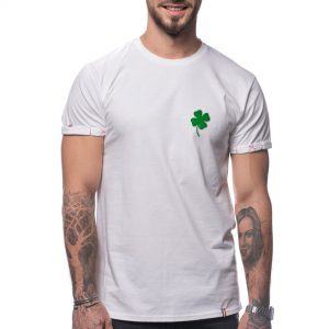 T-shirt ricamata ‘TRIFOGLIO VERDE’